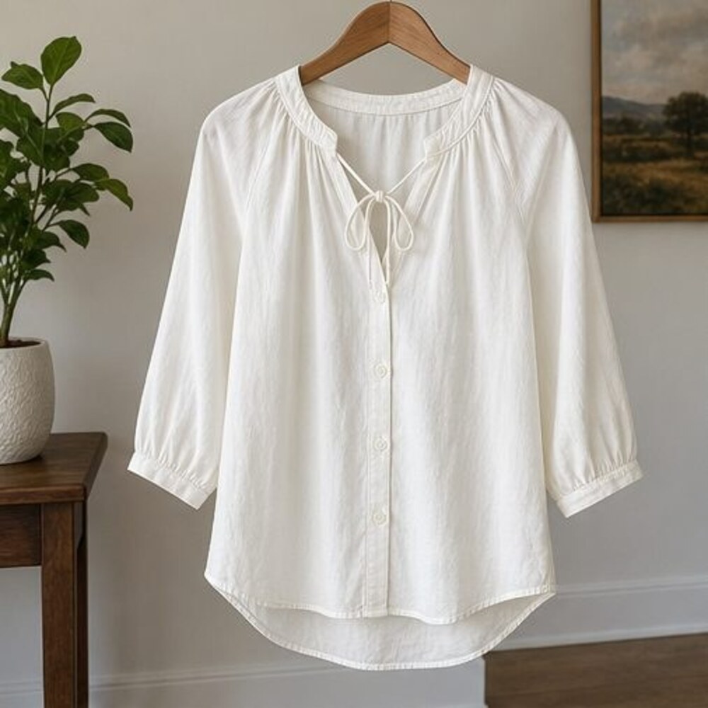 Ivory Smocked Top
